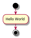 start
:Hello World;
stop